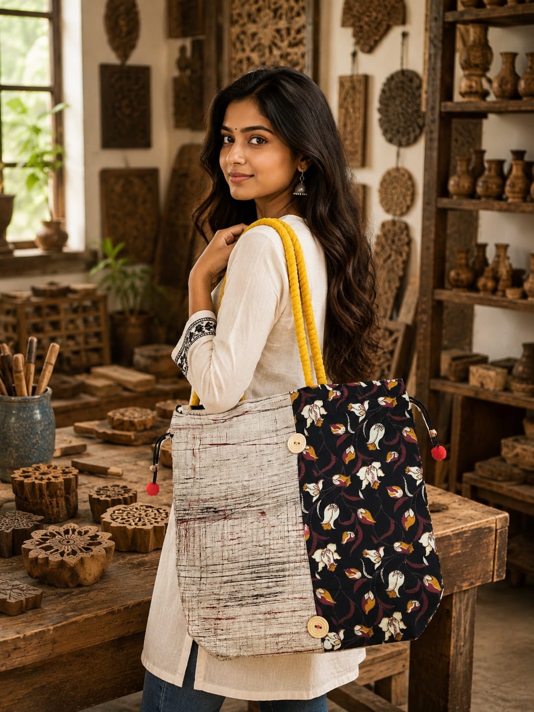 Handmade Cotton Hand Bag