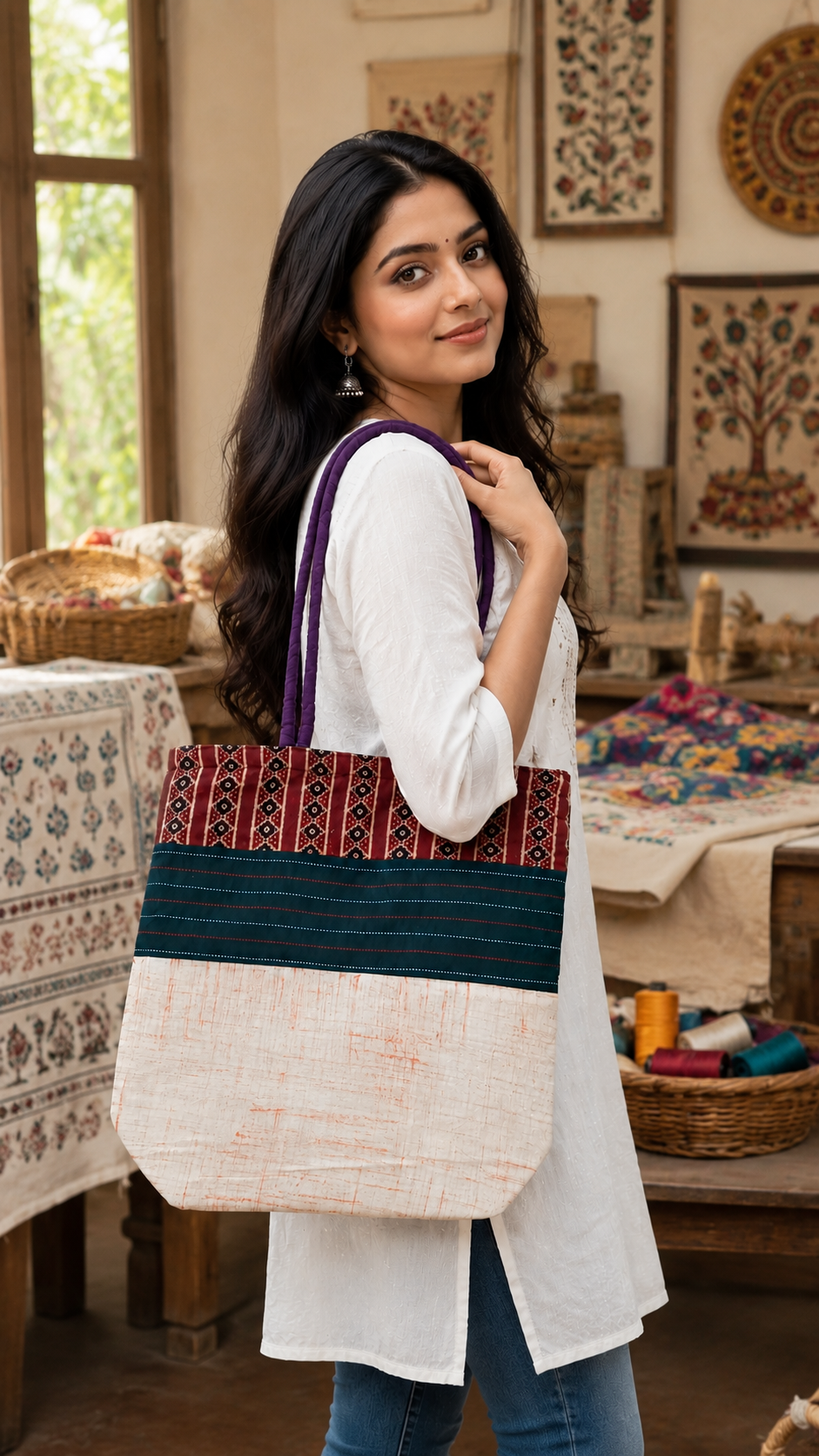 Handmade Cotton Hand Bag