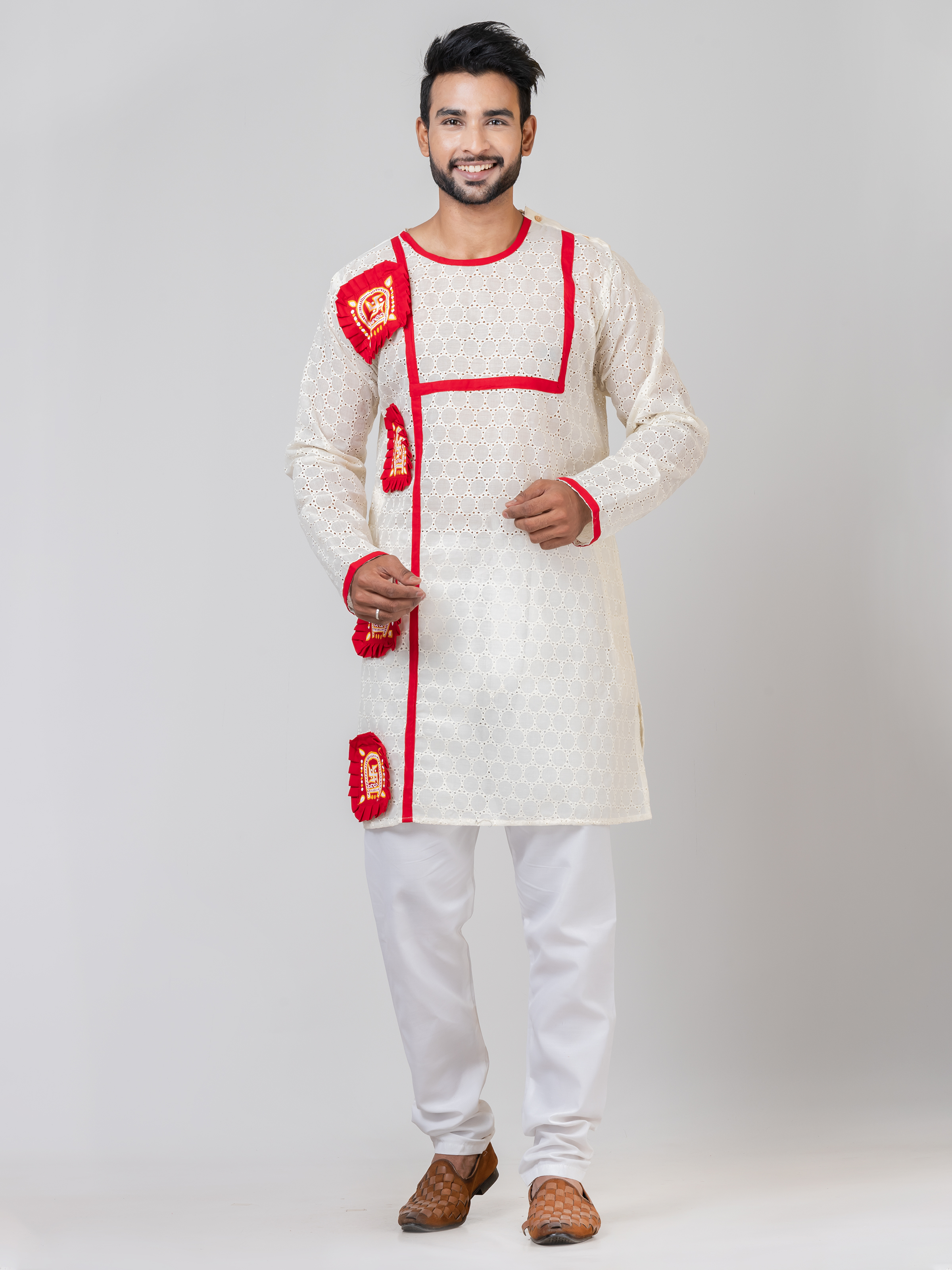 Handmade Pure Cotton Khesh Couple Set
