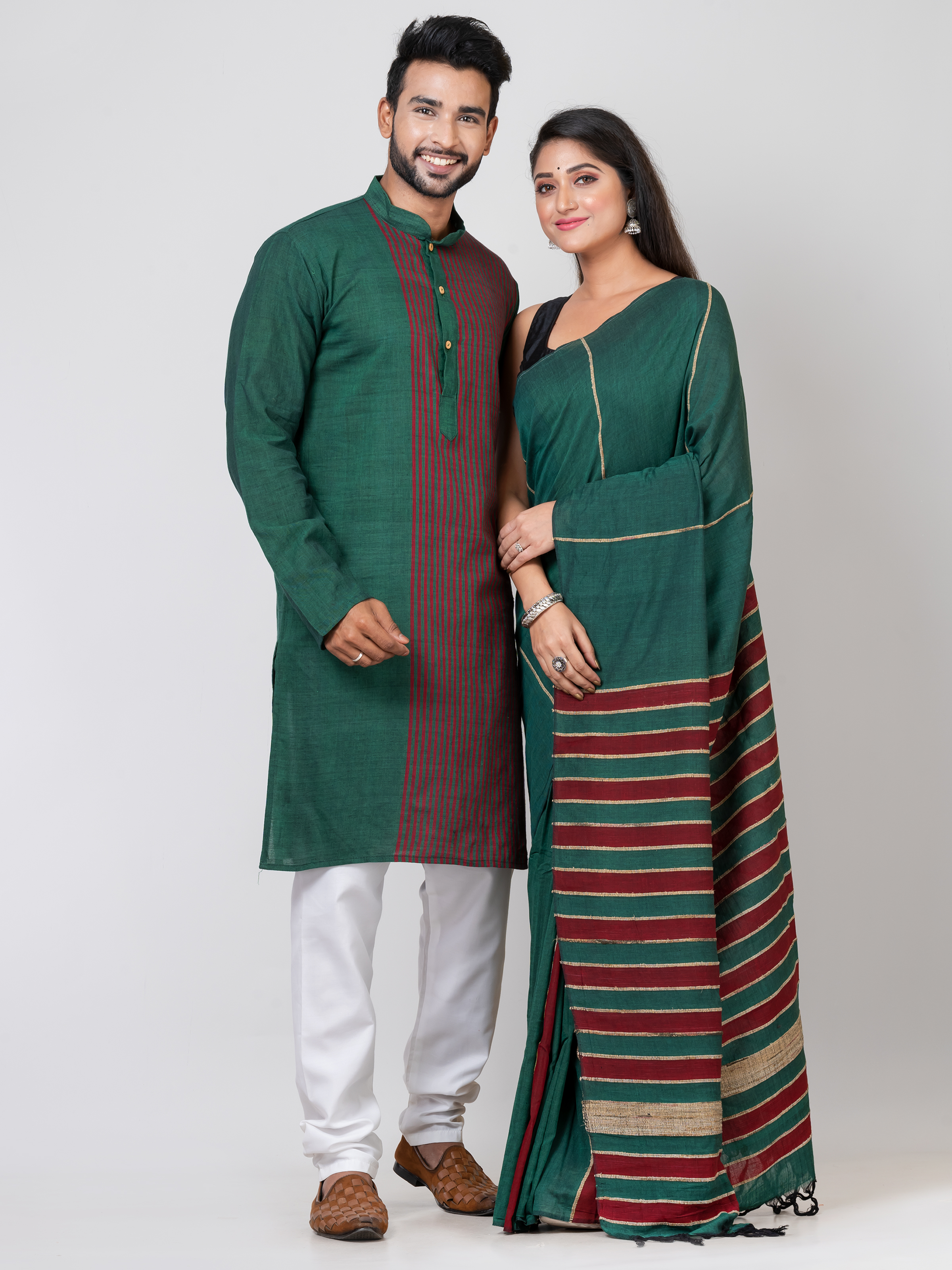 Handmade Pure Cotton Khesh Couple Set