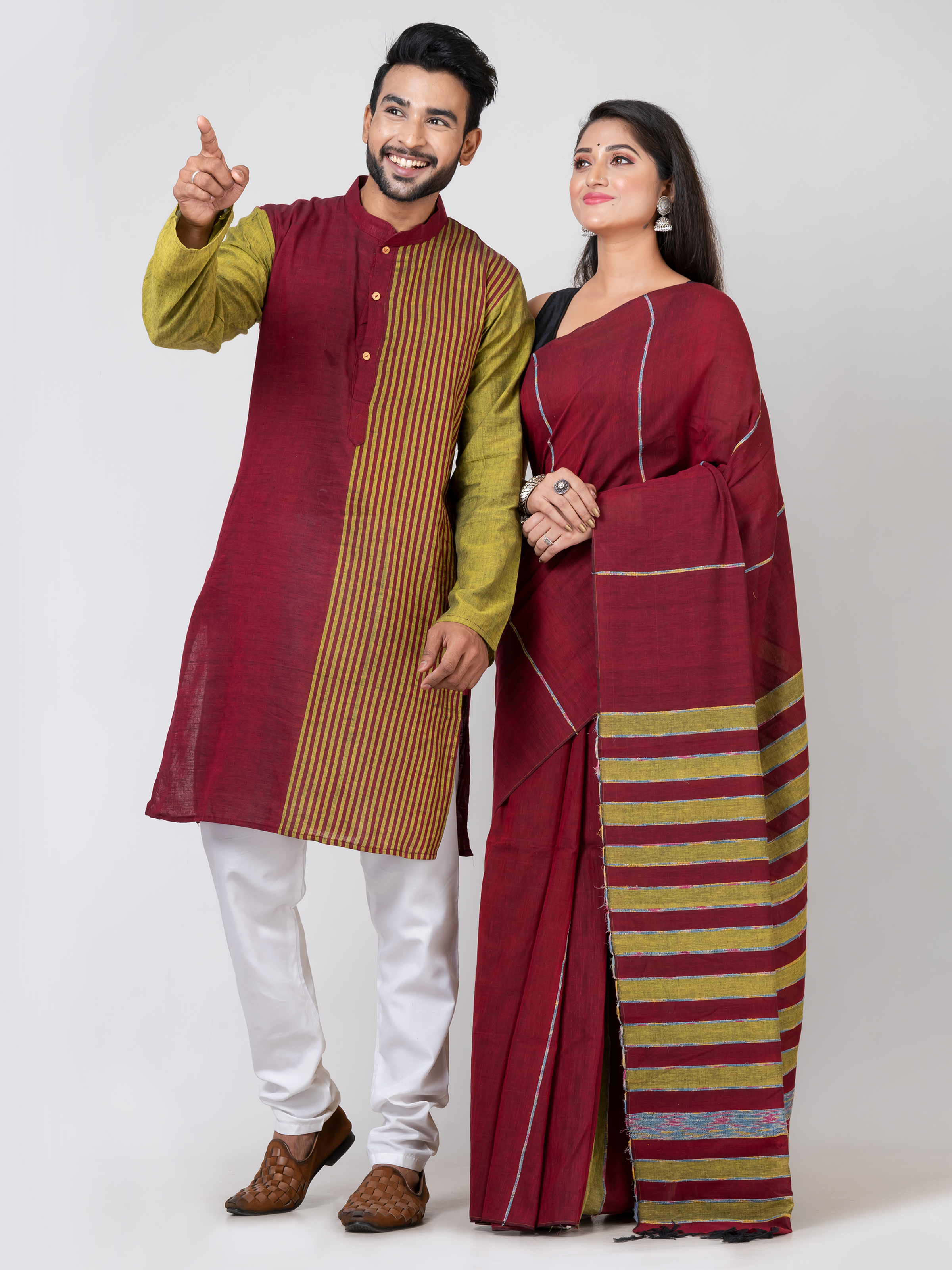 Handmade Pure Cotton Khesh Couple Set