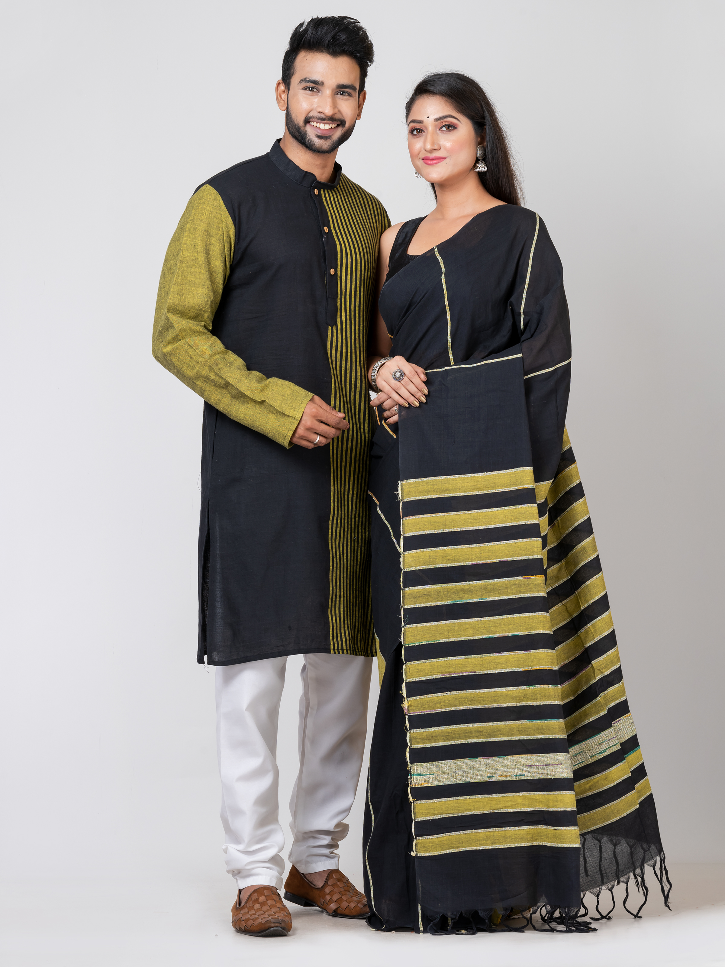 Handmade Pure Cotton Khesh Couple Set