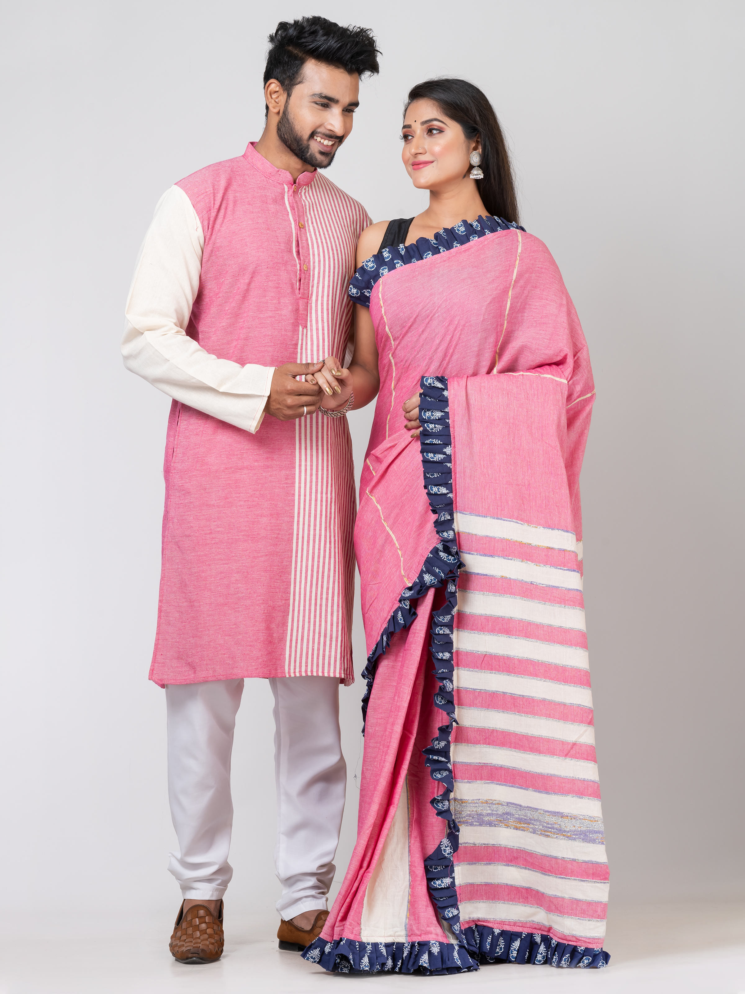 Handmade Pure Cotton Khesh Couple Set