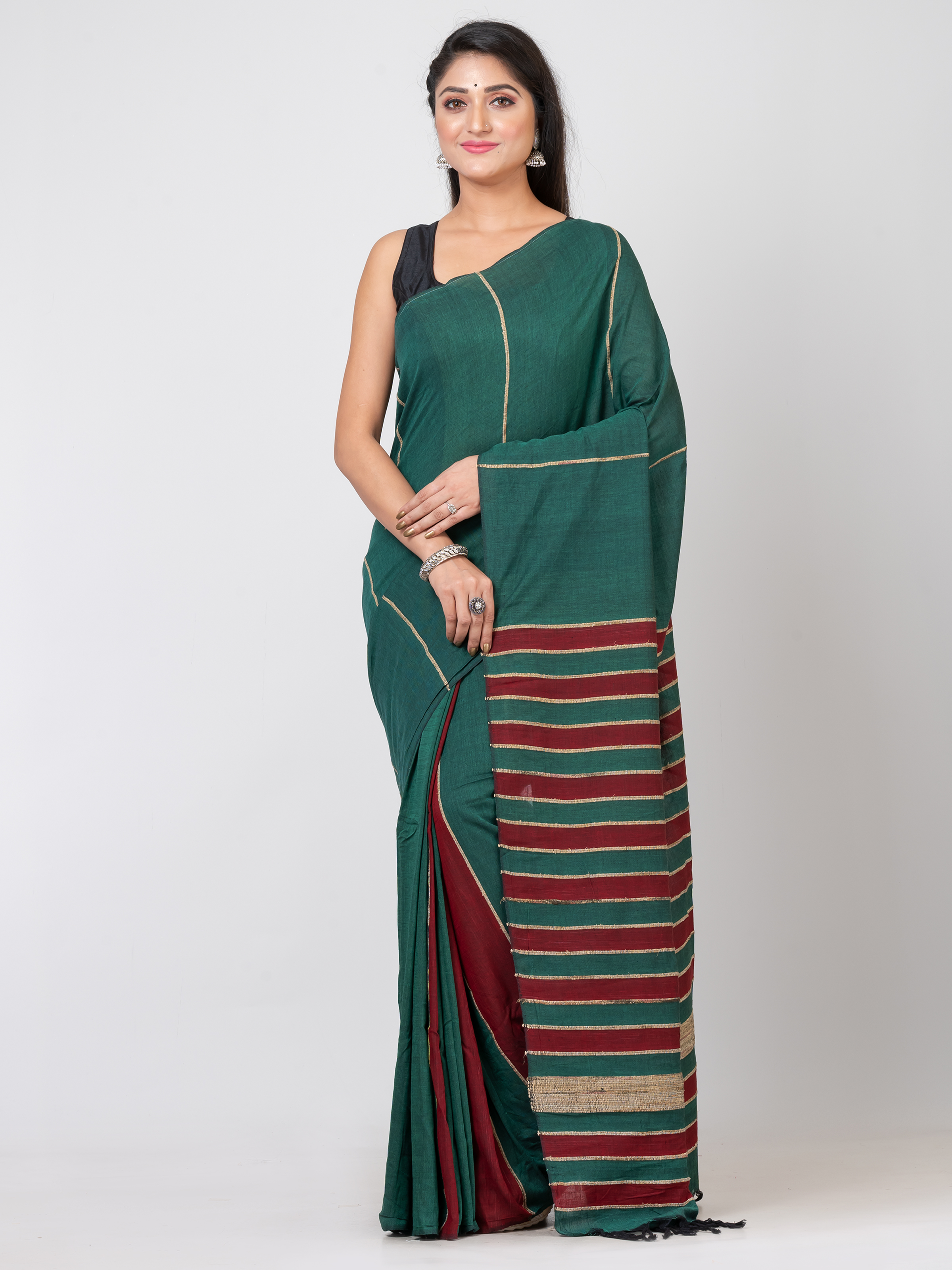Handmade Pure Cotton Khesh Saree