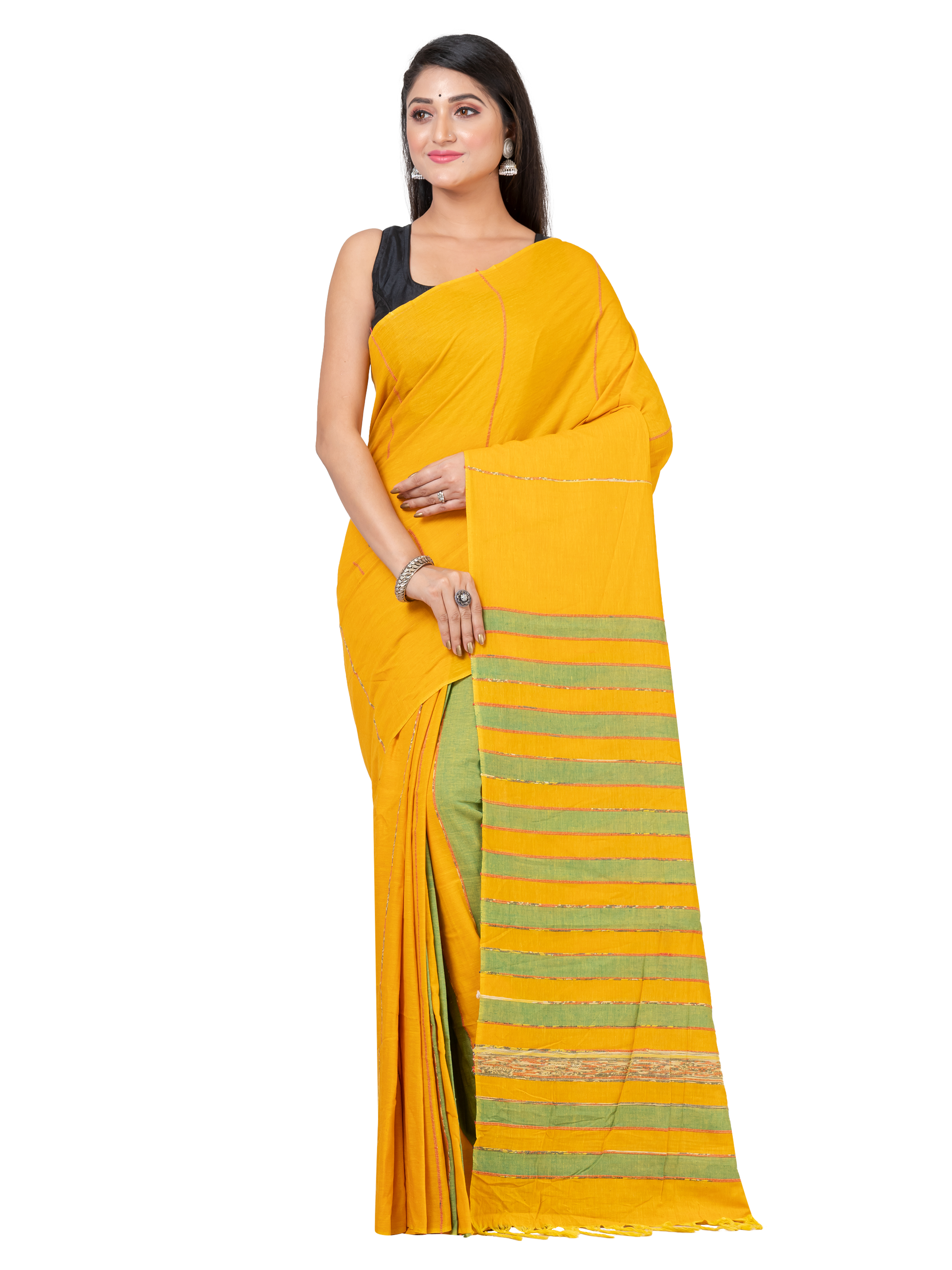 Handmade Pure Cotton Khesh Saree
